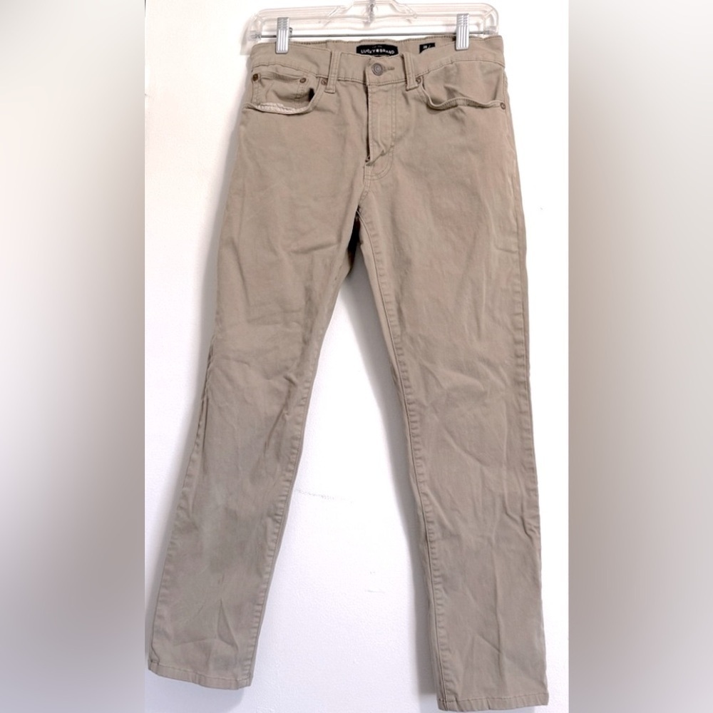 Lucky Brand Jeans 28x32 Beige 121 Slim Fit Medium Wash Preppy Stretch Denim